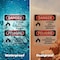 Signmission Storage Area Flammable Material Bilingual Danger Sign, Plastic, 7in W x 10in L, 2PK OS-2PACK-DS-P-710-VS-1583 - alternate 5